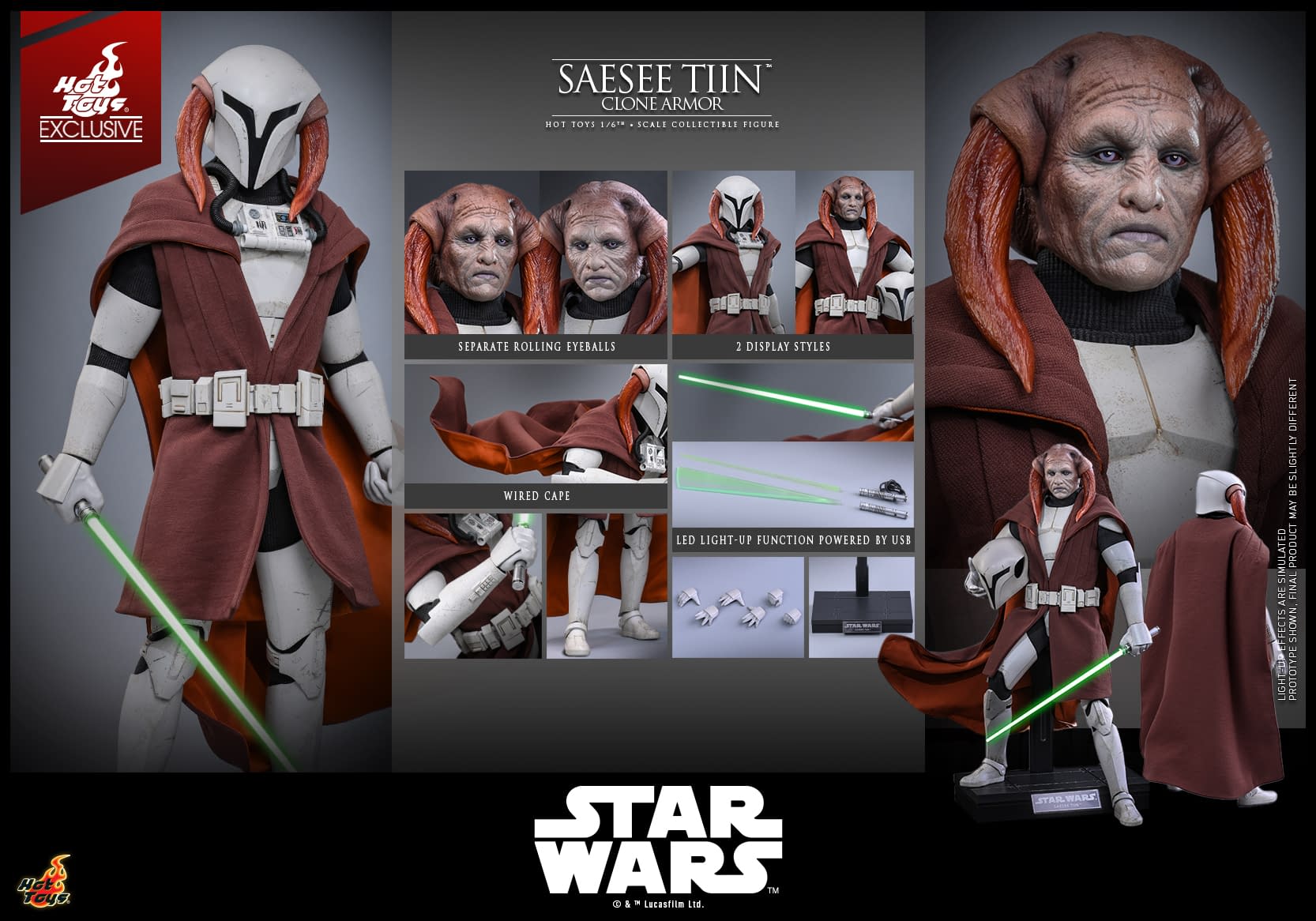 Saesee Tiin Dons His Clone Armor with New Star Wars Hot Toys Figure