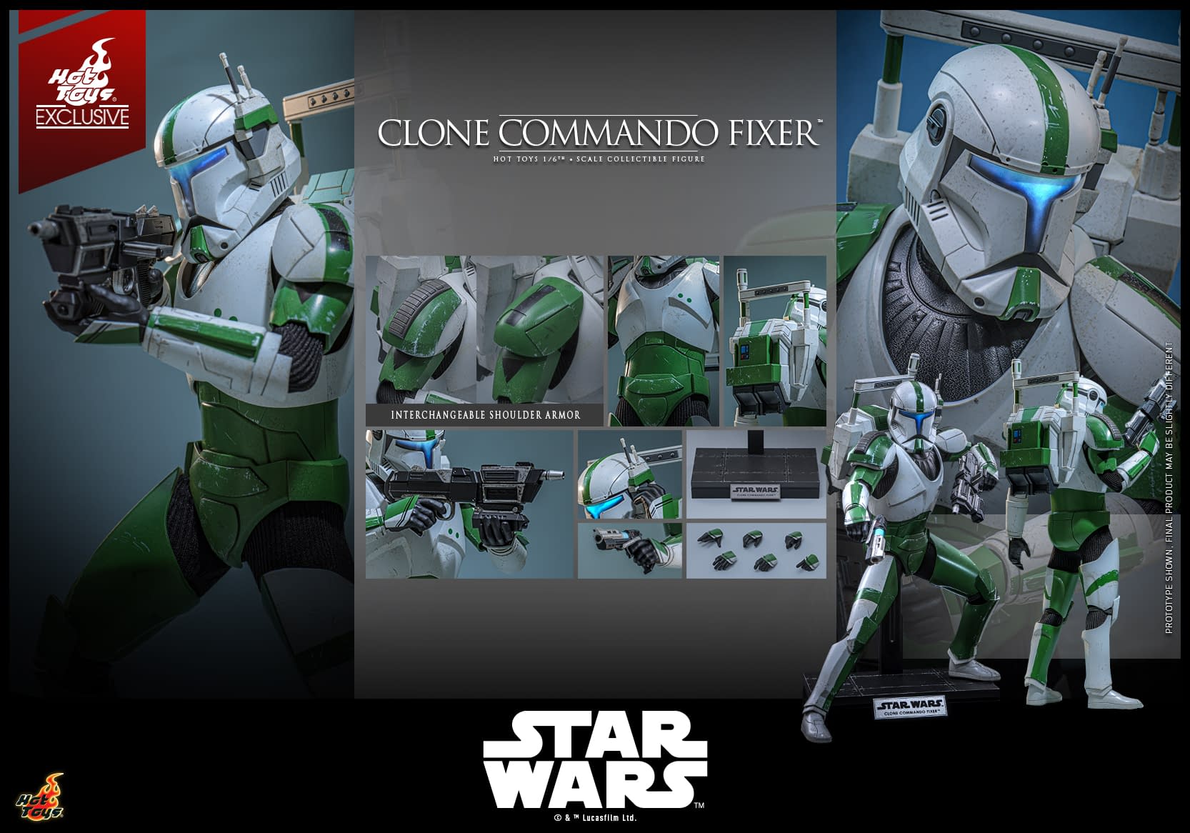 Hot Toys Announces Exclusive 1/6 Star Wars Clone Commando Fixer