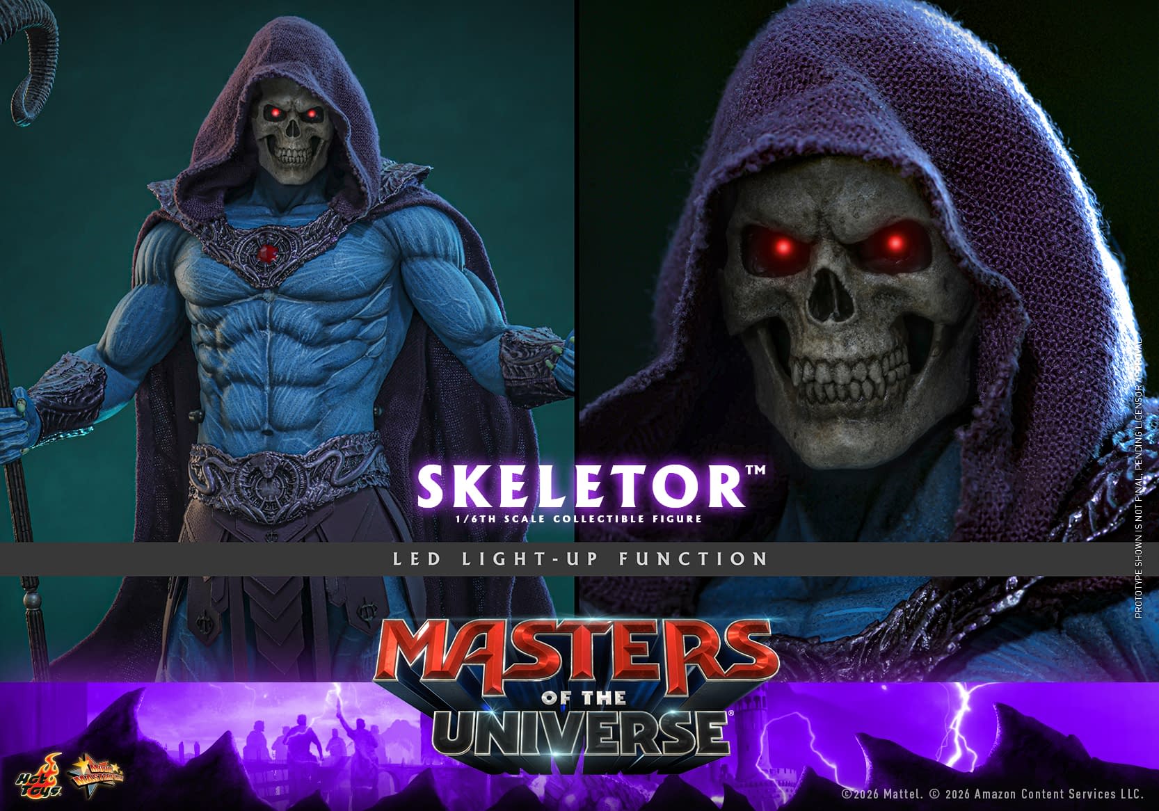 Hot Toys Unveils New Masters of the Universe 1/6 Skeletor Figure