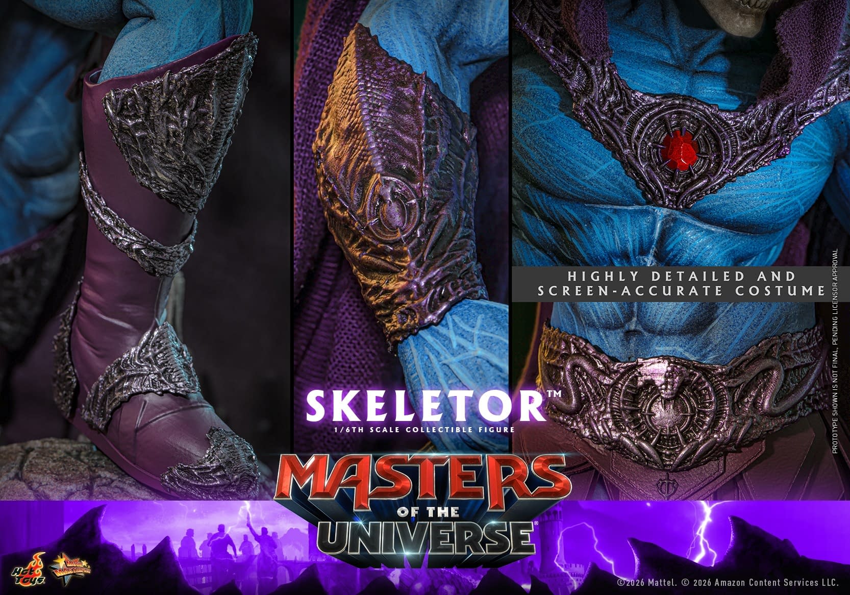 Hot Toys Unveils New Masters of the Universe 1/6 Skeletor Figure