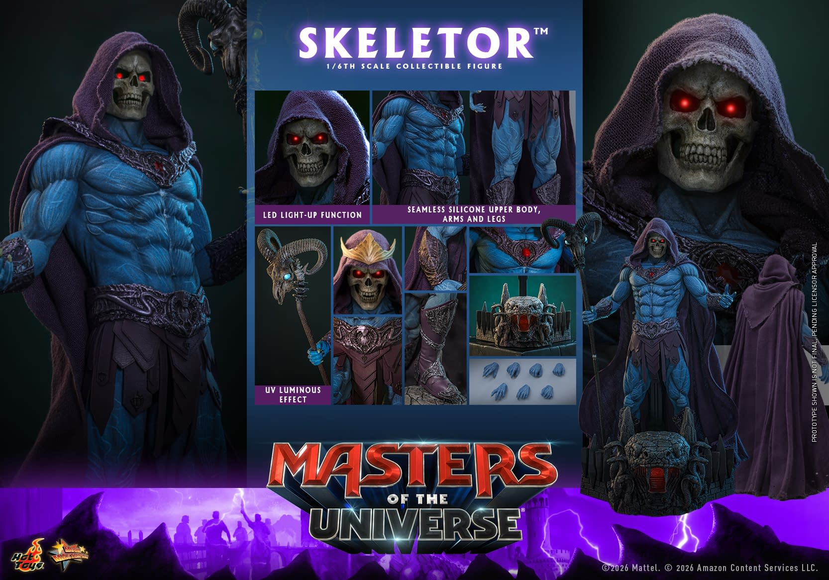 Hot Toys Unveils New Masters of the Universe 1/6 Skeletor Figure