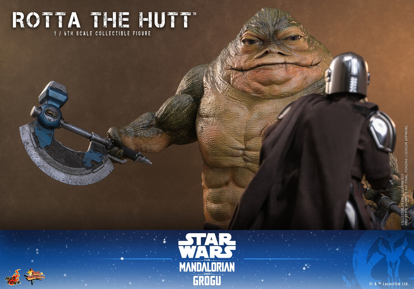 Break Bones with Hot Toys New Star Wars Rotta The Hutt 1/6 Figure