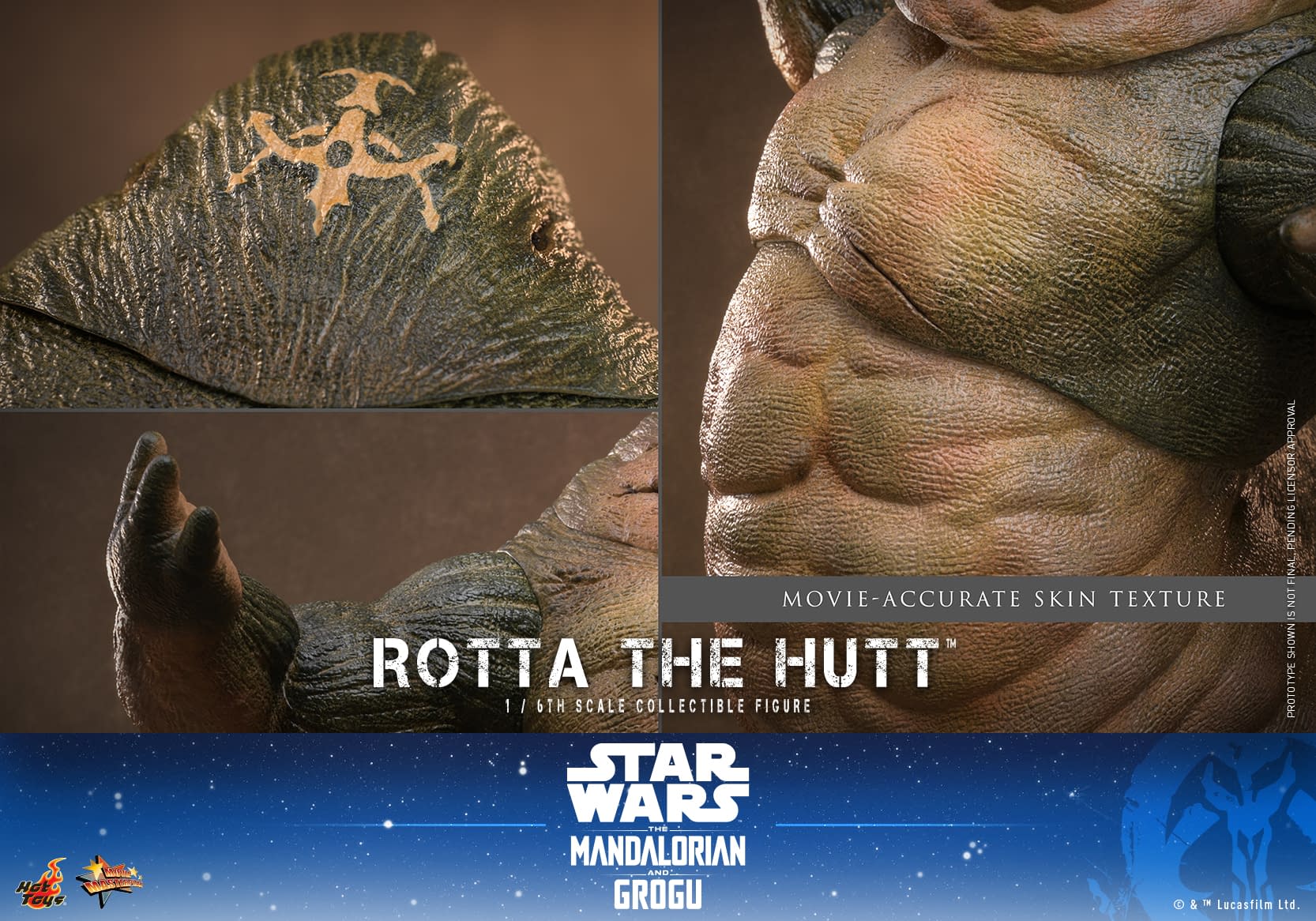 Break Bones with Hot Toys New Star Wars Rotta The Hutt 1/6 Figure