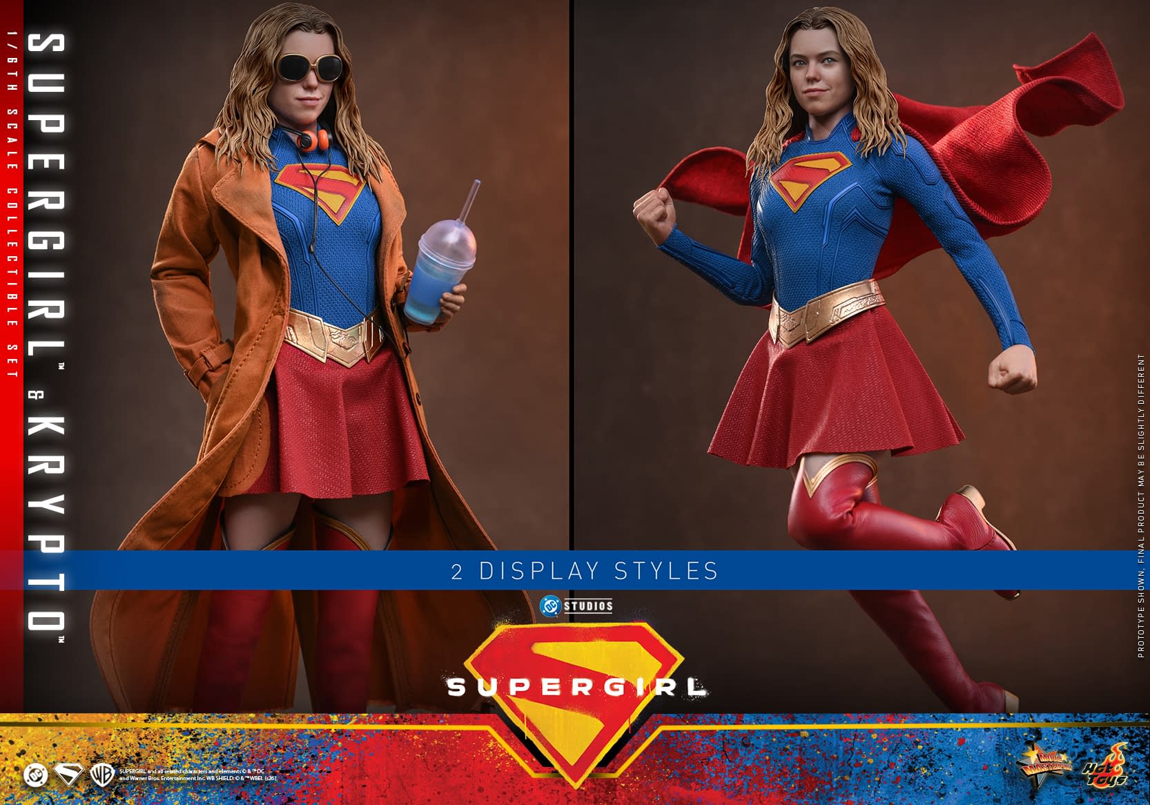 New DC Universe Supergirl & Krypto 1/6 Set Debuts from Hot Toys