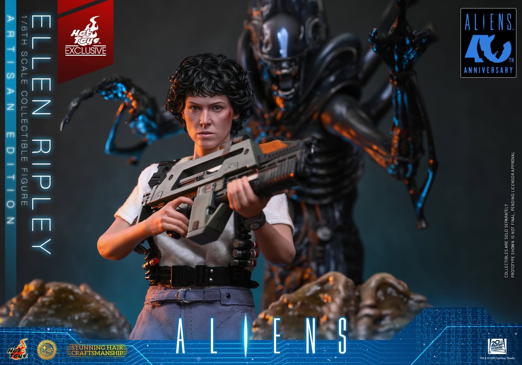 Ellen Ripley Returns with New 1/6 Scale Aliens Figure from Hot Toys