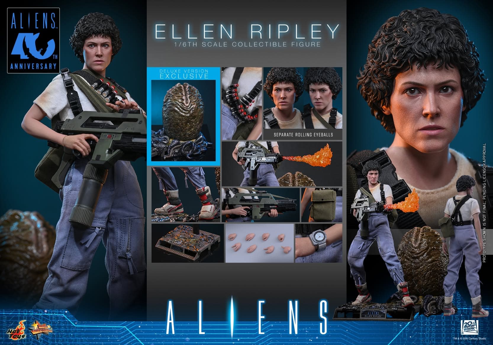 Ellen Ripley Returns with New 1/6 Scale Aliens Figure from Hot Toys