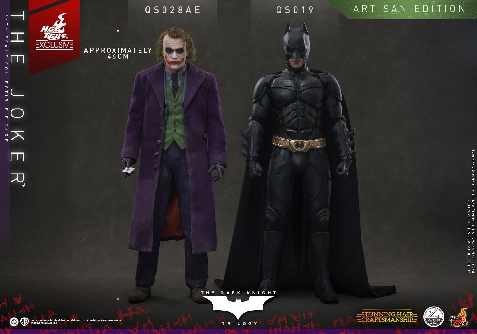 Hot Toys Exclusive Artisan Edition The Dark Knight 1/4 Joker Revealed