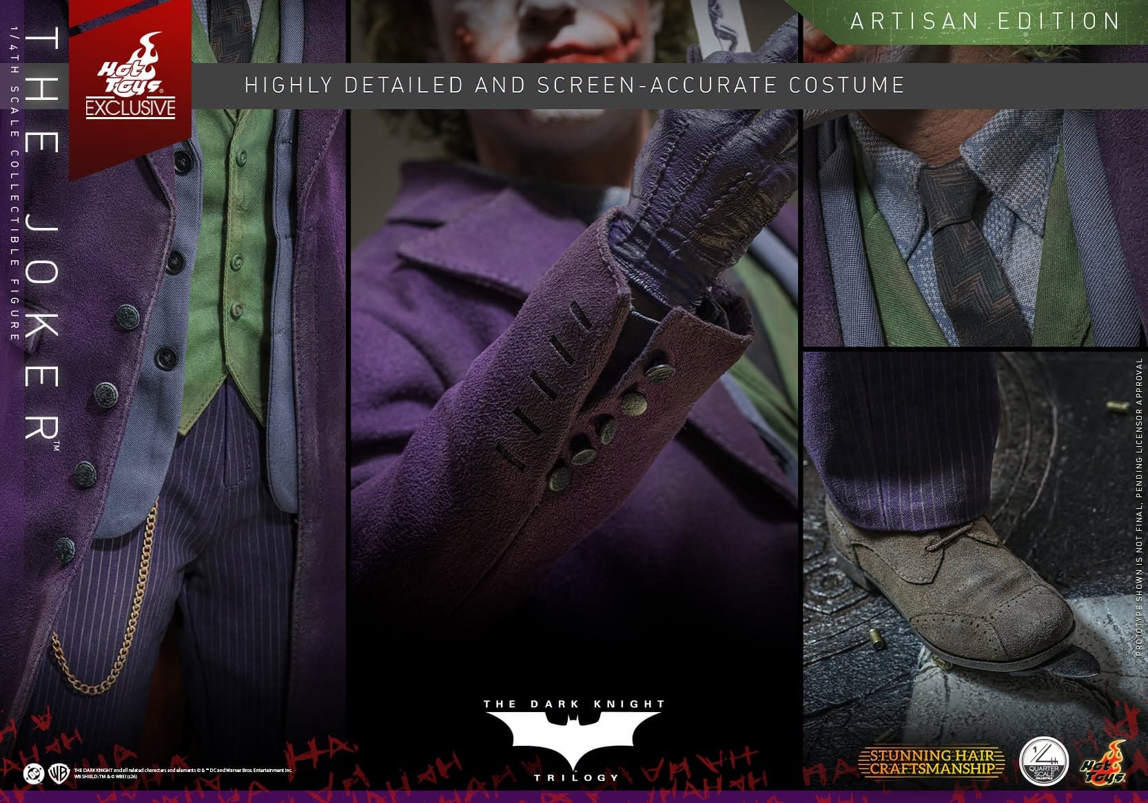 Hot Toys Exclusive Artisan Edition The Dark Knight 1/4 Joker Revealed