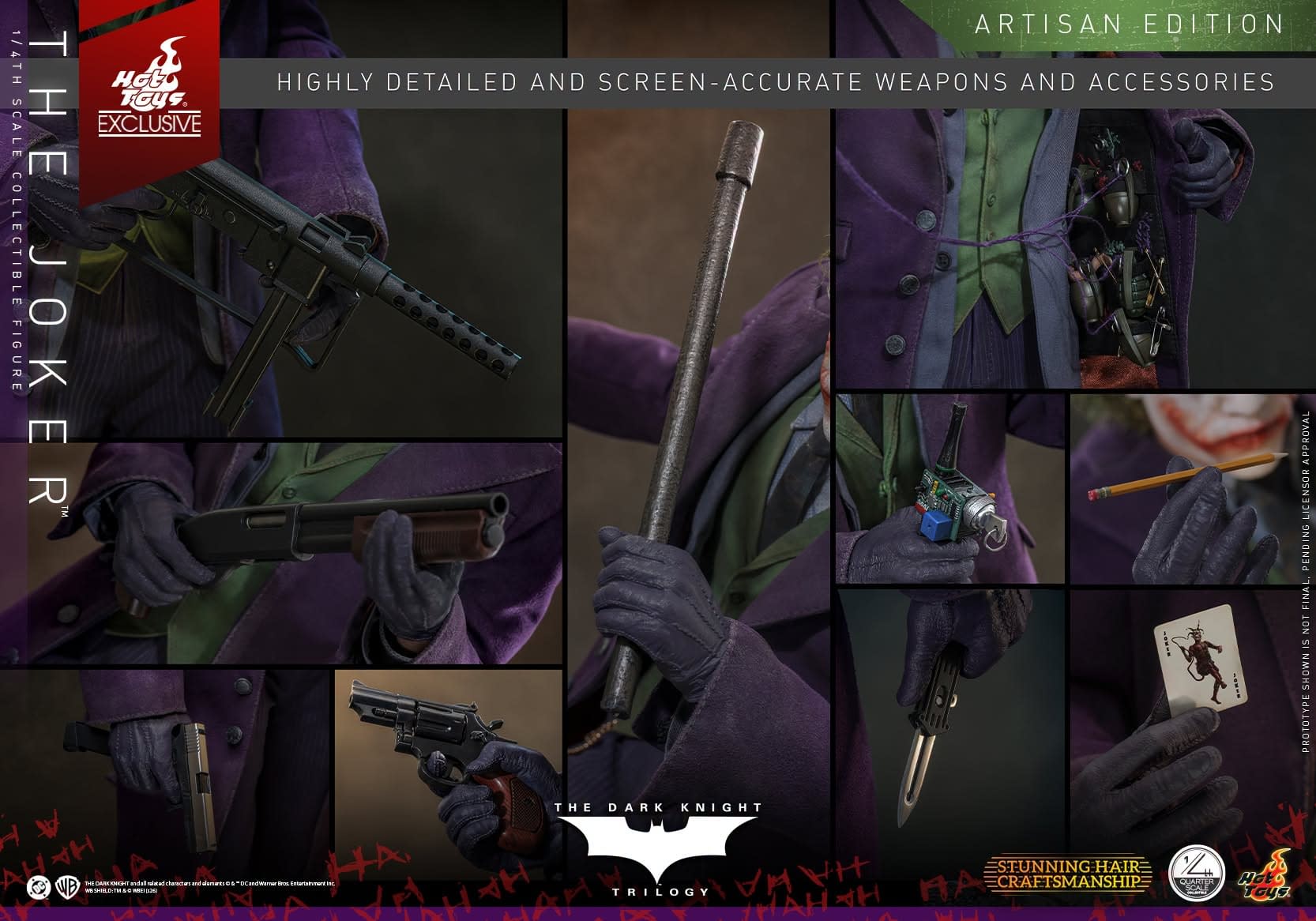 Hot Toys Exclusive Artisan Edition The Dark Knight 1/4 Joker Revealed