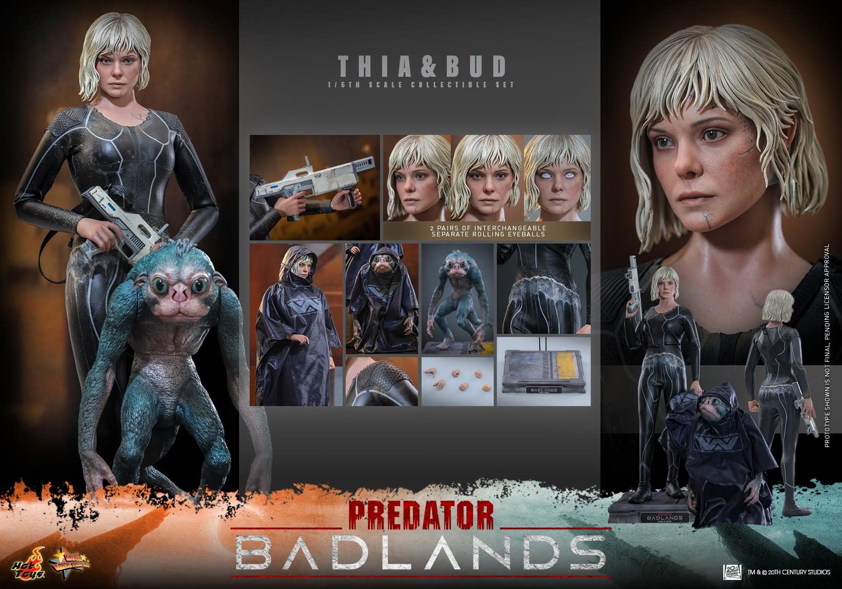 Hot Toys Reveals New Predator: Badlands Thia & Bud 1/6th Scale Set