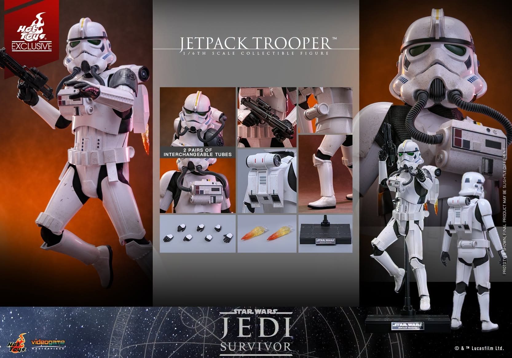 Hot Toys Reveals Star Wars Jedi: Survivor 1/6 Scale Jetpack Trooper