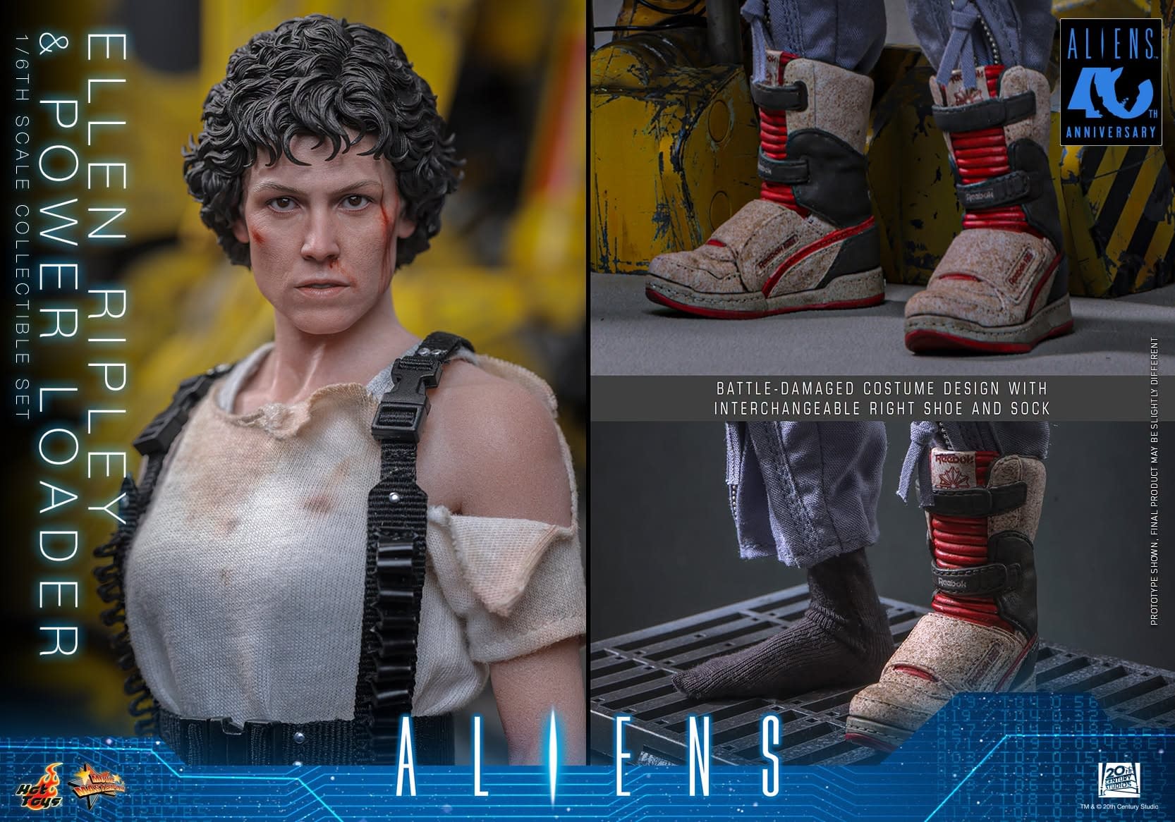 Save the Universe with Hot Toys New 1/6 Aliens Ripley Power Loader Set