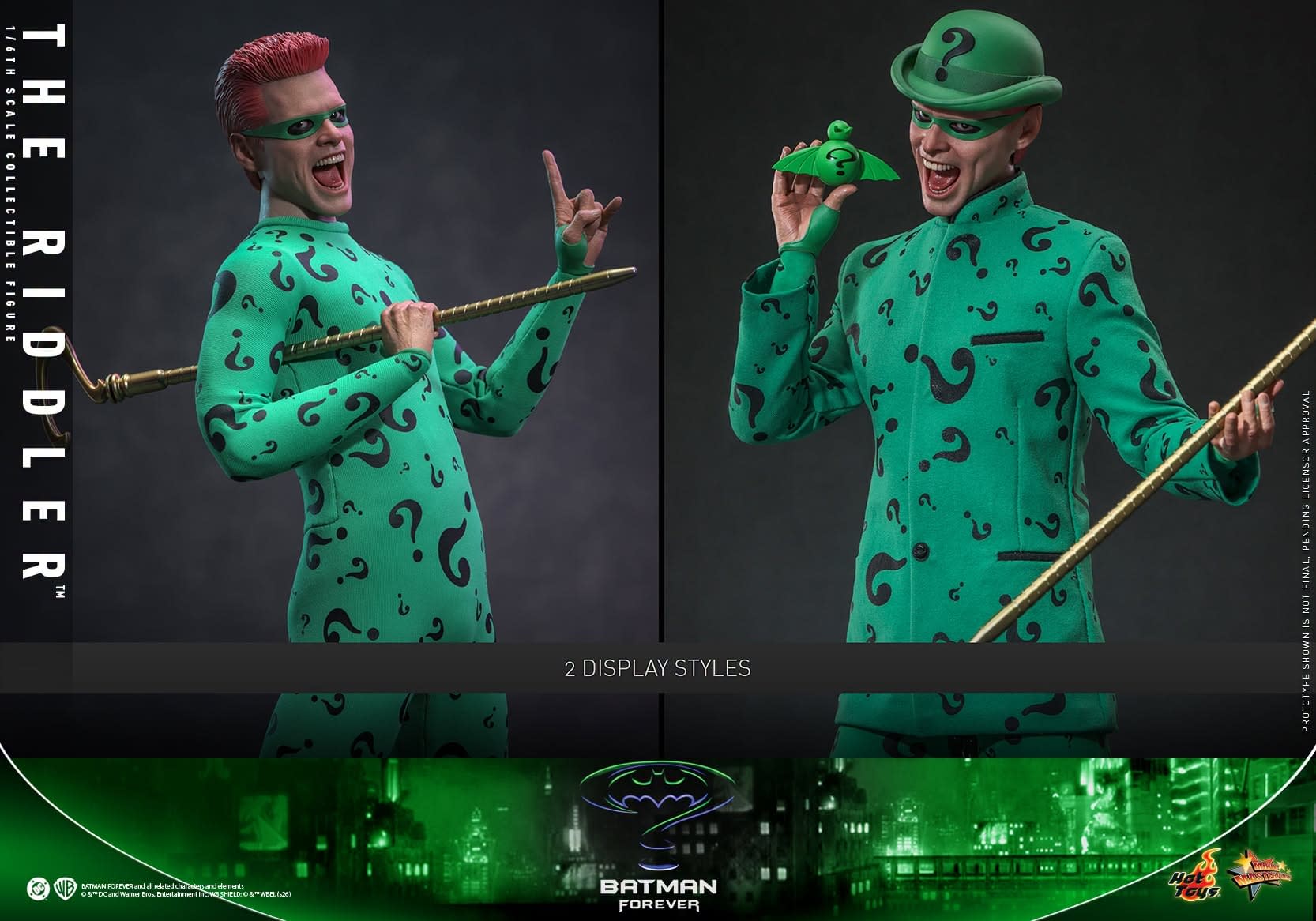 Jim Carrey Returns as The Riddler with New Batman Forever Hot Toys