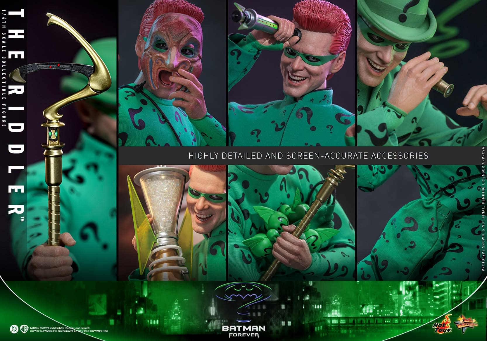 Jim Carrey Returns as The Riddler with New Batman Forever Hot Toys