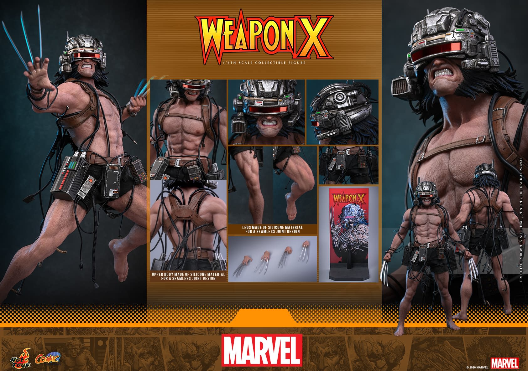 Marvel Comics Weapon X Escapes with New 1/6 Hot Toys Figure
