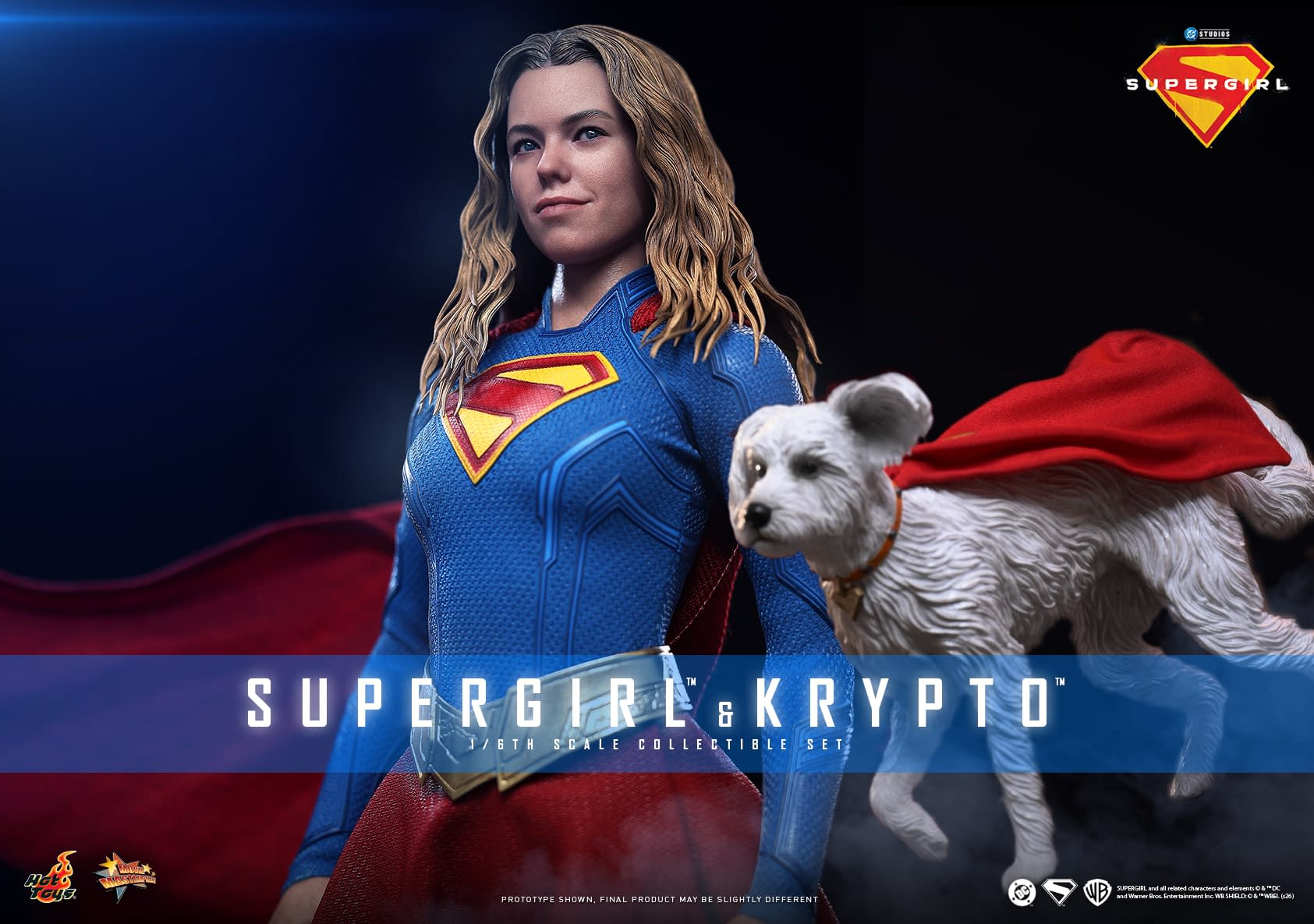 New DC Universe Supergirl & Krypto 1/6 Set Debuts from Hot Toys