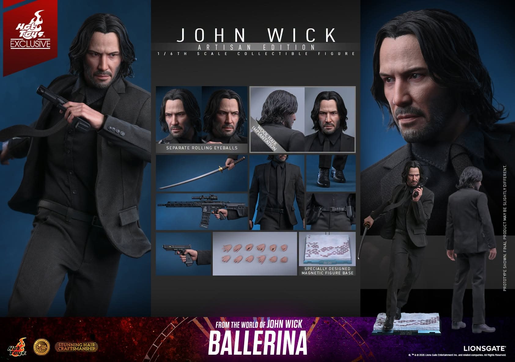 John Wick is Back with Hot Toys New Ballerina Artisan Edition Figure