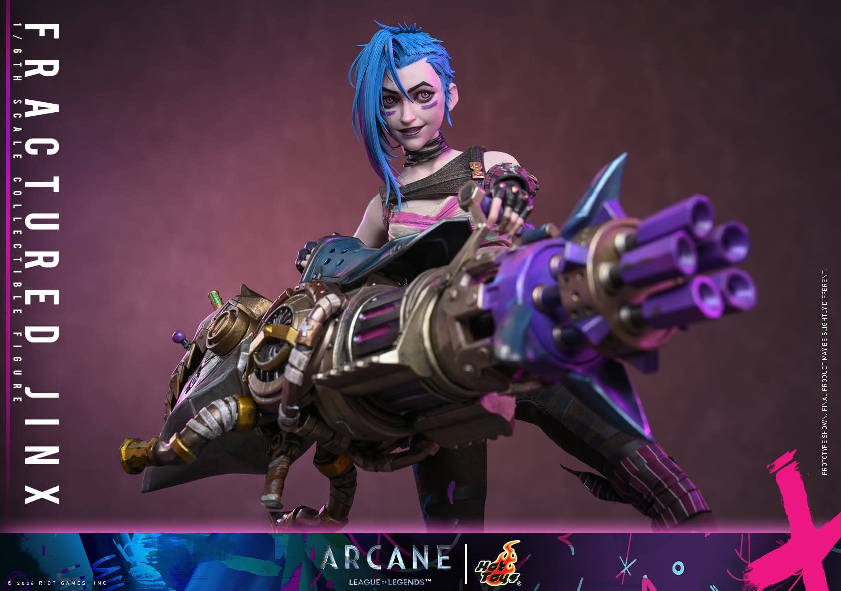 Fractured Jinx Joins the Fight with New Hot Toys Arcane 1/6 Figure