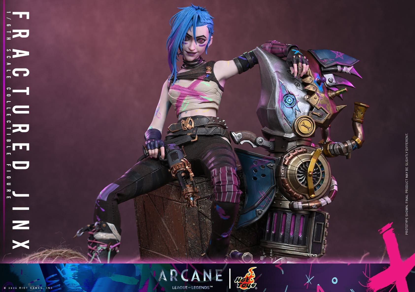 Fractured Jinx Joins the Fight with New Hot Toys Arcane 1/6 Figure