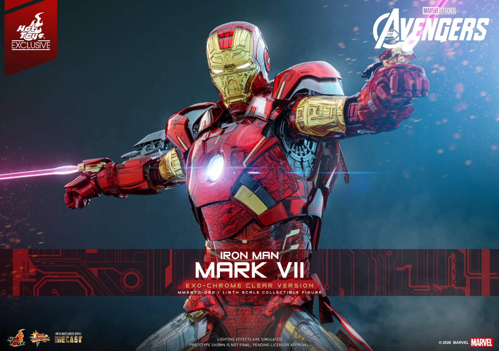 New Exo-Chrome Iron Man Mark VII Figure Coming Soon from Hot Toys