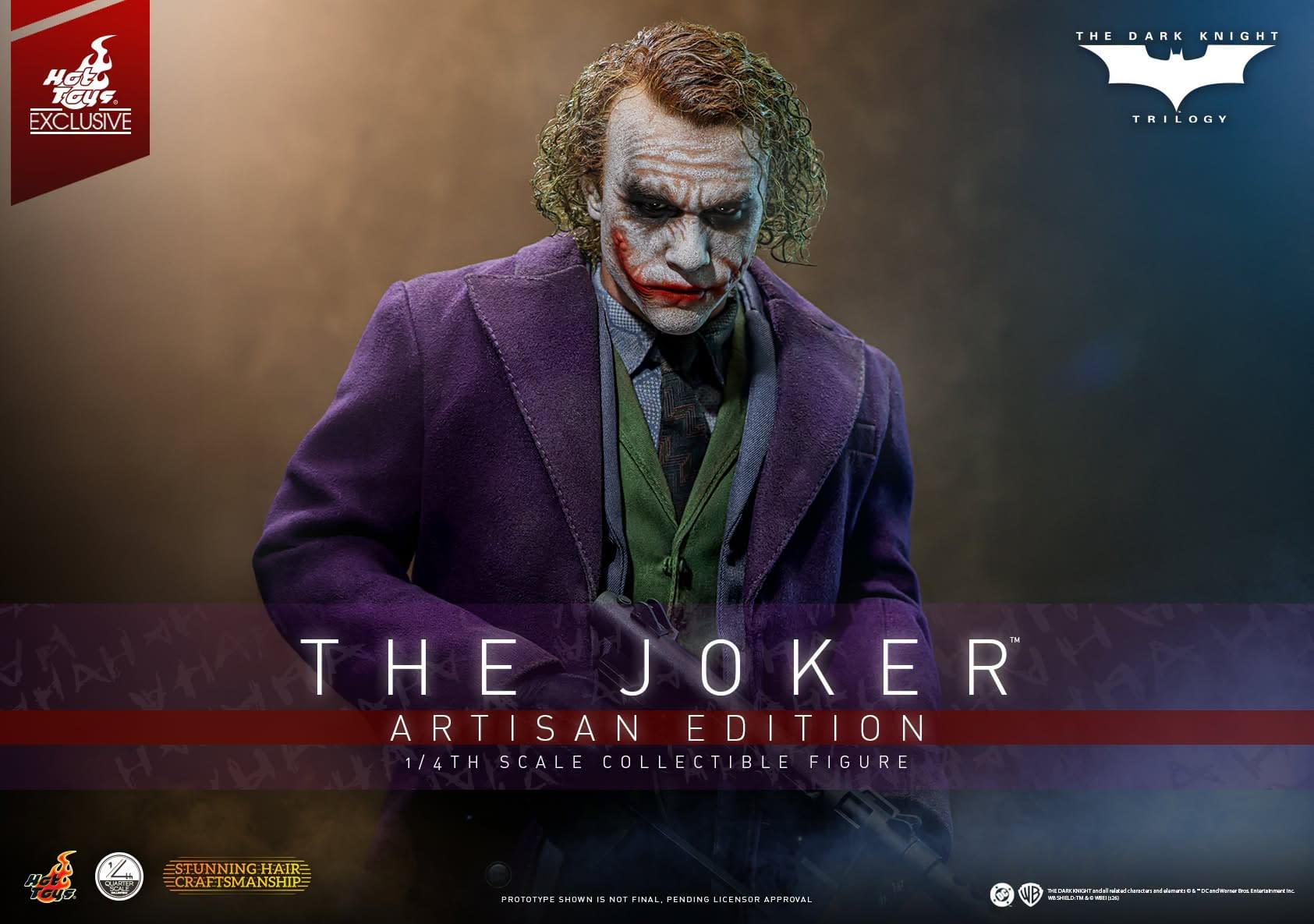 Hot Toys Exclusive Artisan Edition The Dark Knight 1/4 Joker Revealed
