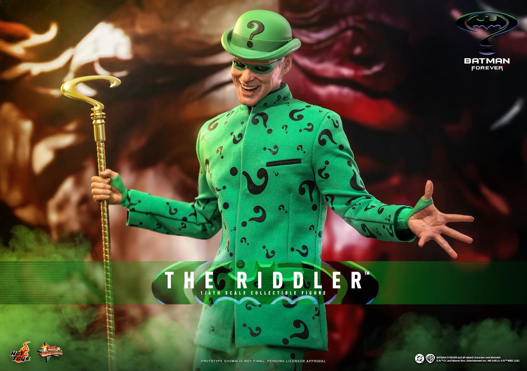 Jim Carrey Returns as The Riddler with New Batman Forever Hot Toys