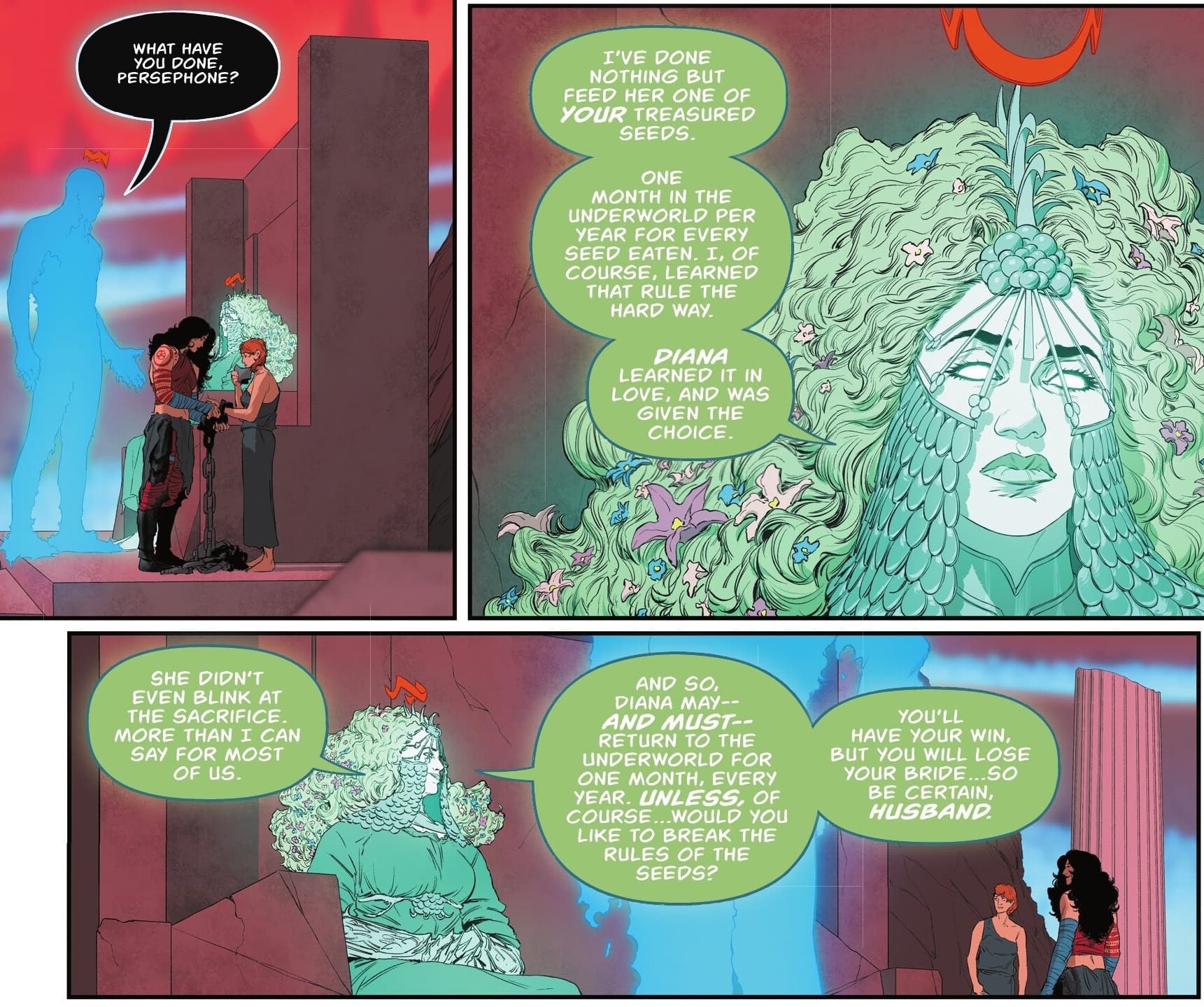 The Price Of Eating Pomegranate Seeds In Absolute Wonder Woman #20 (Spoilers)
