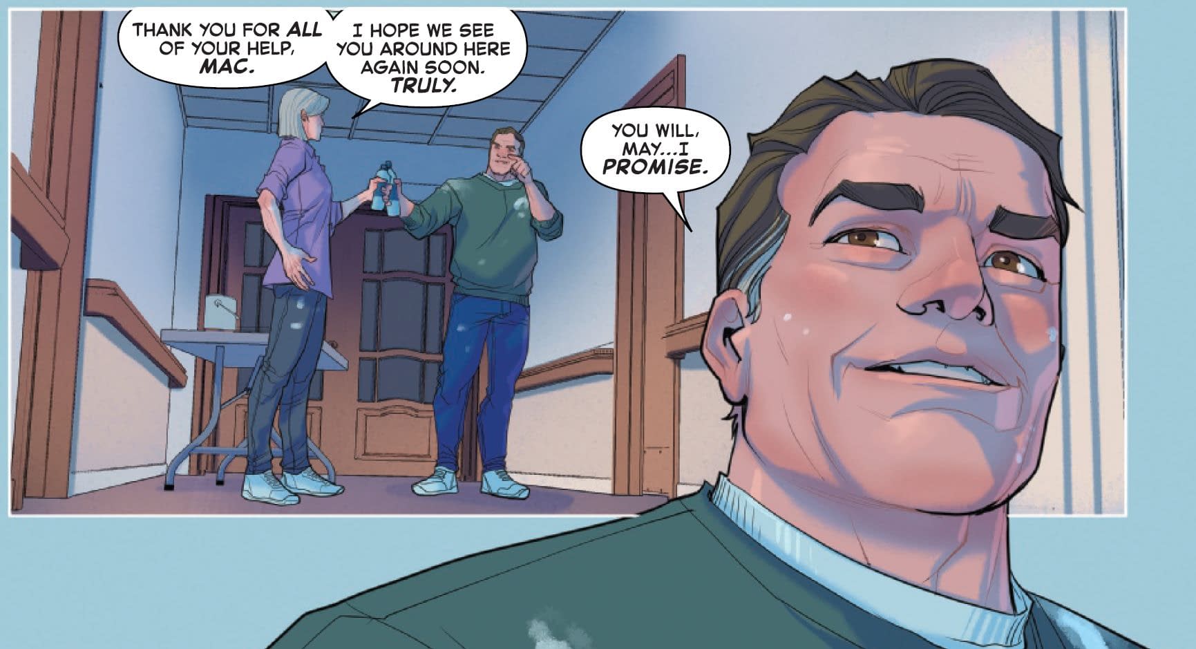 Peter Parker, la tía May, el tío Ben y su primo (spoilers de Spider-Man)