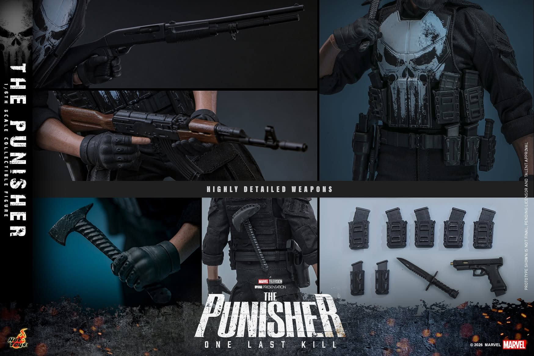 New 1/6 Scale The Punisher: One Last Kill Figure Coming from Hot Toys