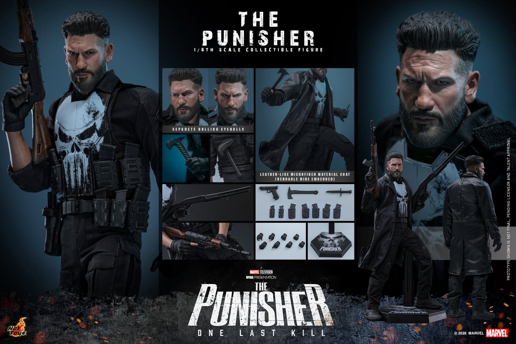New 1/6 Scale The Punisher: One Last Kill Figure Coming from Hot Toys