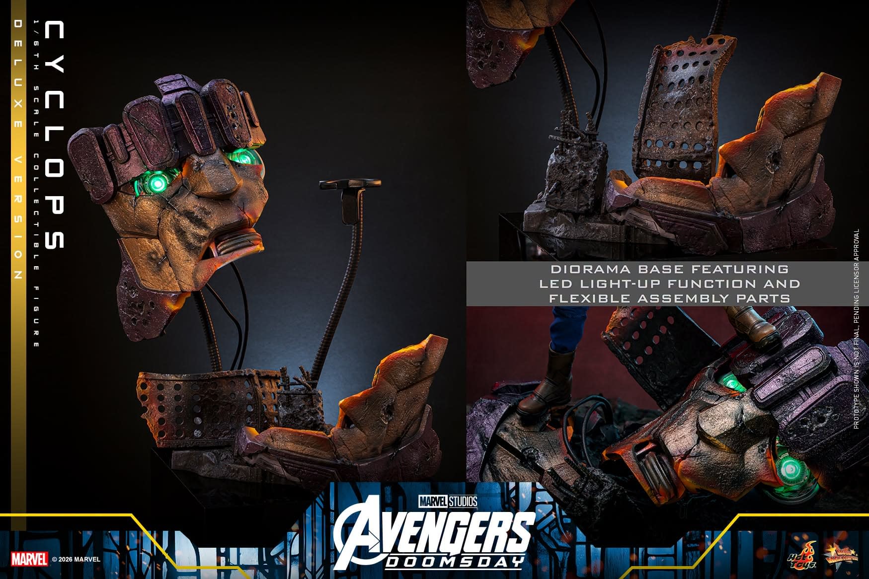 Cyclops Goes Deluxe with New Hot Toys Avengers: Doomday 1/6 Figure