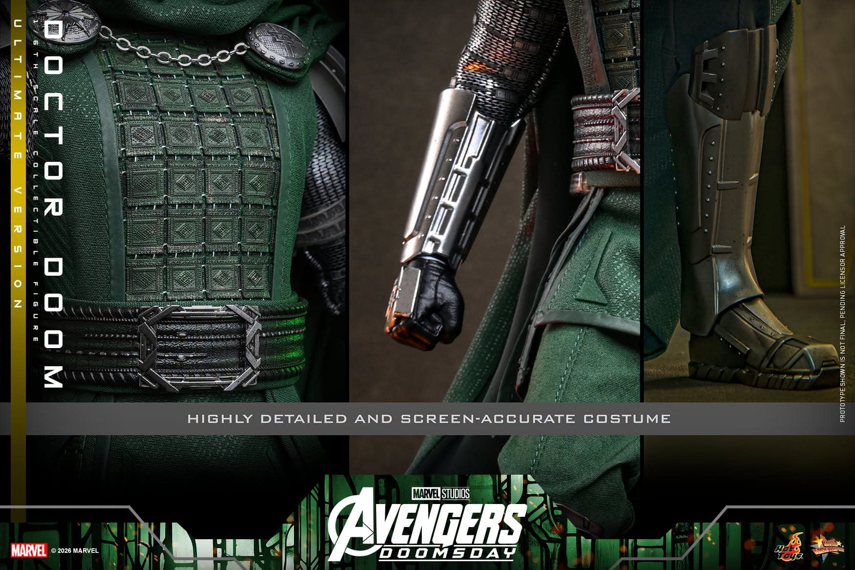 Avengers: Doomsday 1/6 Ultimate Doctor Doom Revealed by Hot Toys
