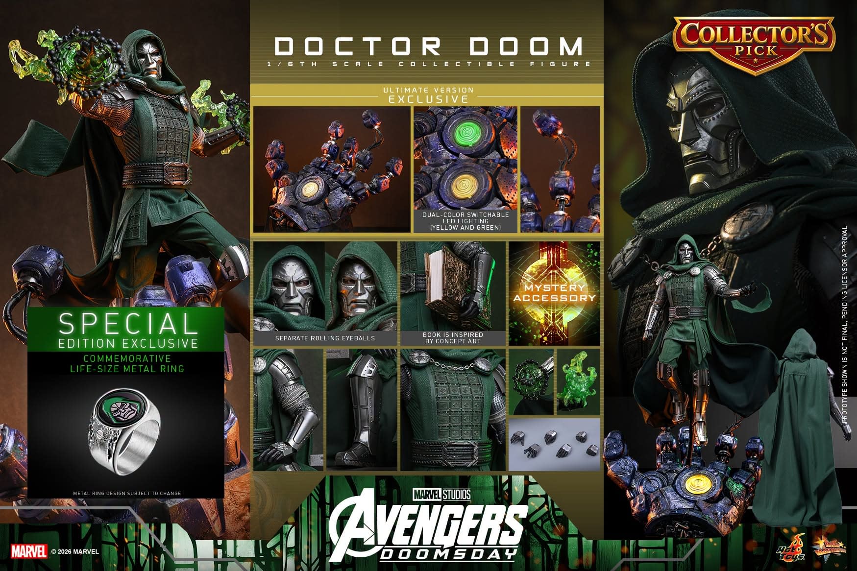 Avengers: Doomsday 1/6 Ultimate Doctor Doom Revealed by Hot Toys