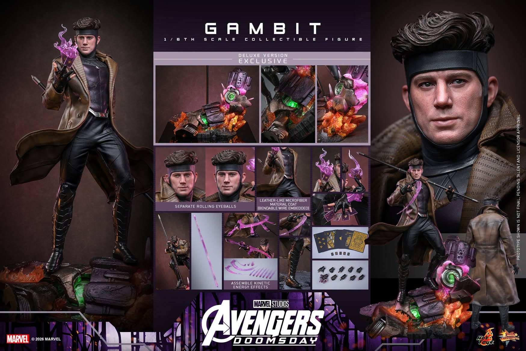 Gambit Joins the Fight with Hot Toys New Avengers: Doomsday 1/6 Figure