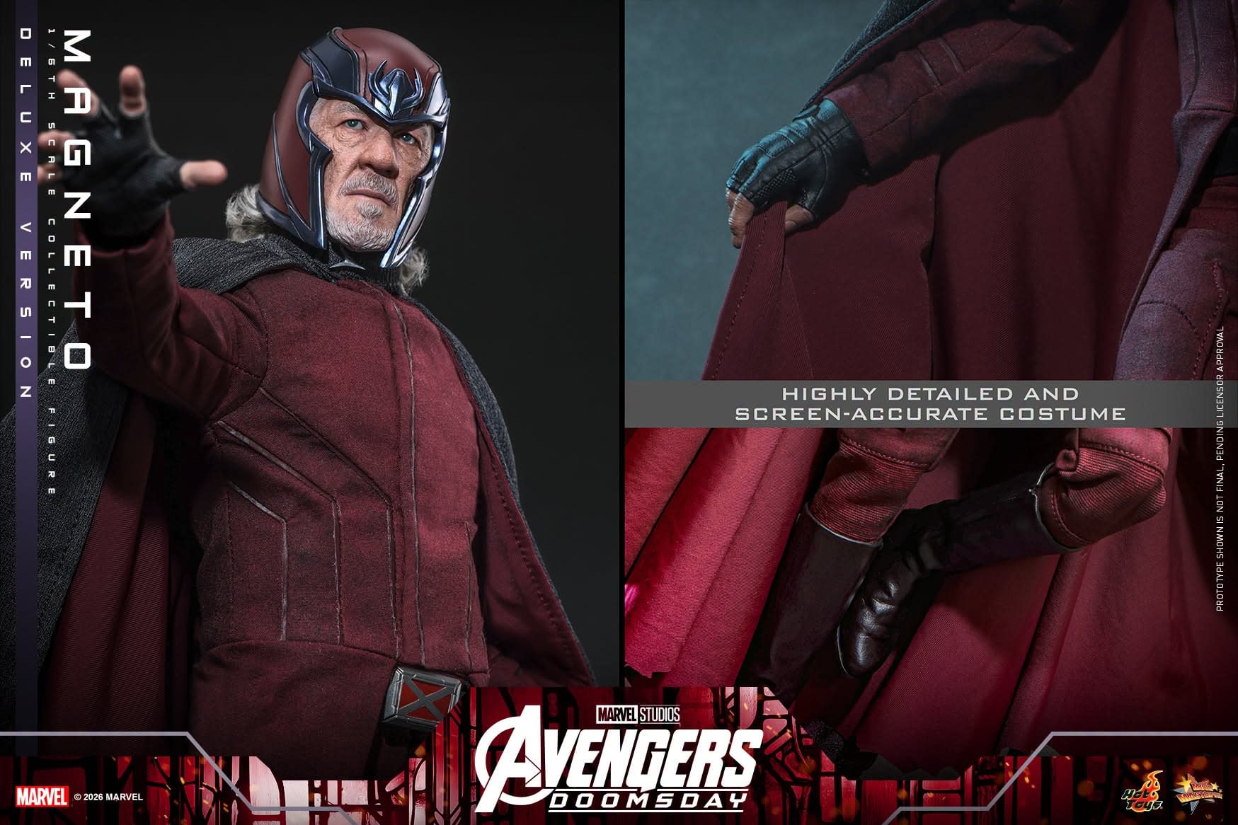Hot Toys Unveils New 1/6 Avengers: Doomsday Deluxe Magneto Figure