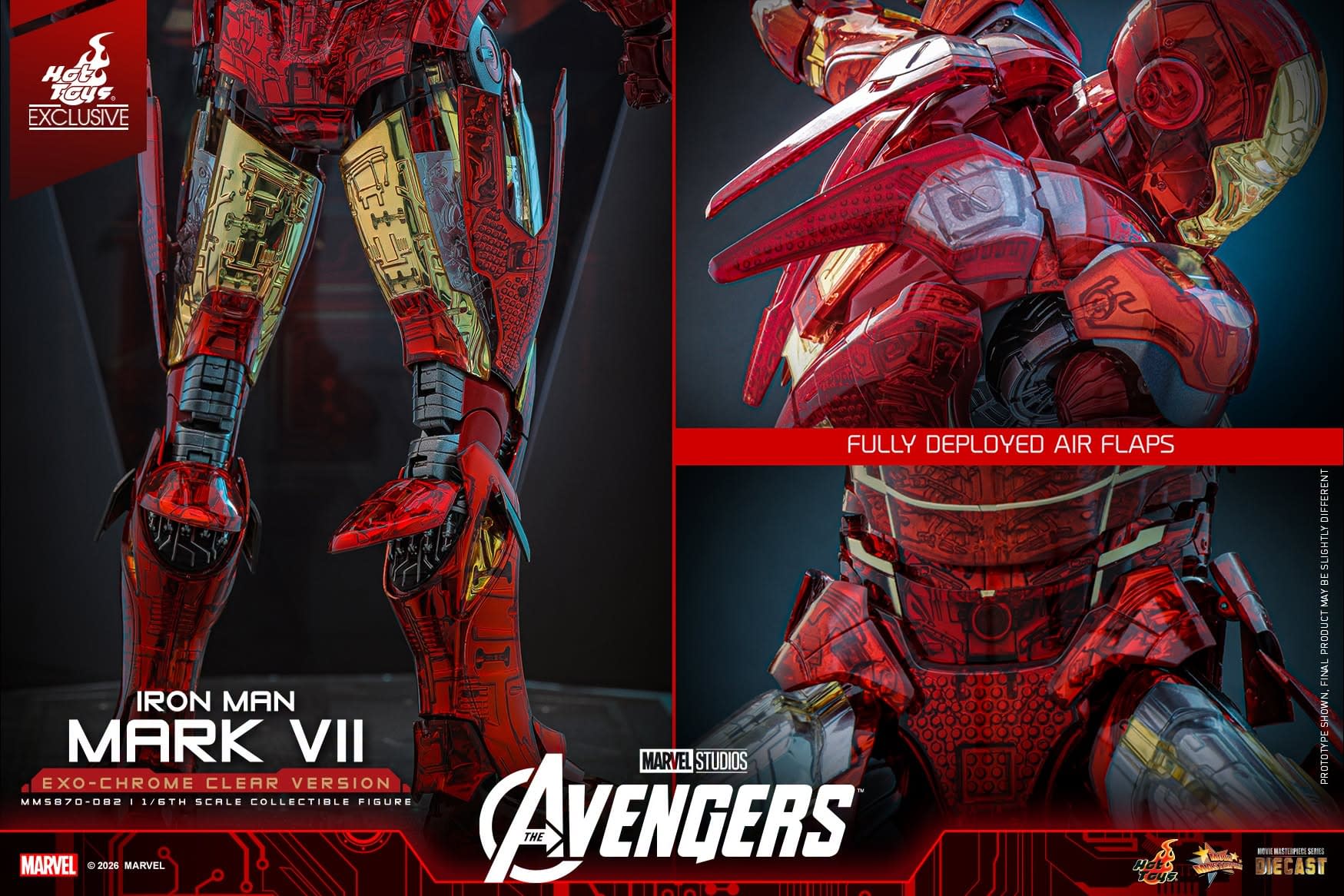 New Exo-Chrome Iron Man Mark VII Figure Coming Soon from Hot Toys
