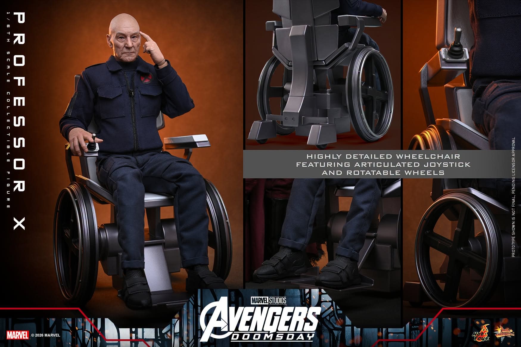 Hot Toys Reveals New Avengers: Doomsday Professor X 1/6 Scale Figure