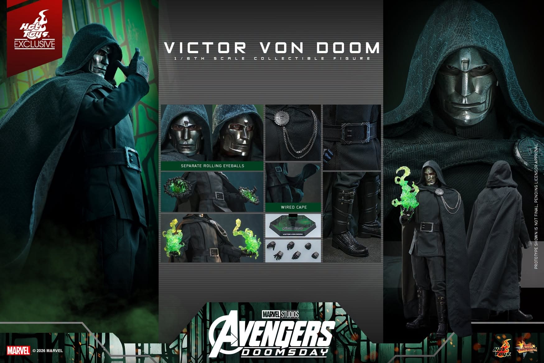Hot Toys Unveils Avengers: Doomsday 1/6 Scale Victor Von Doom