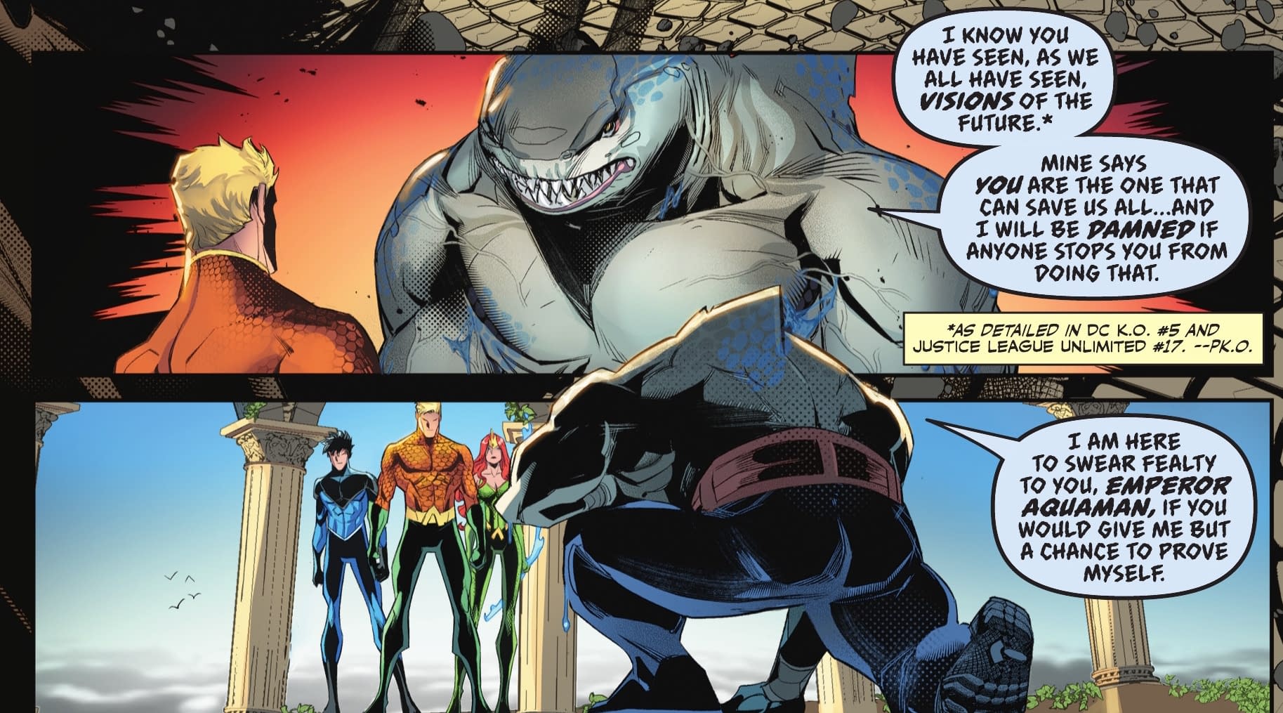 Aquaman, Superboy, Supergirl & Firestorm In The Wake Of KO (Spoilers)