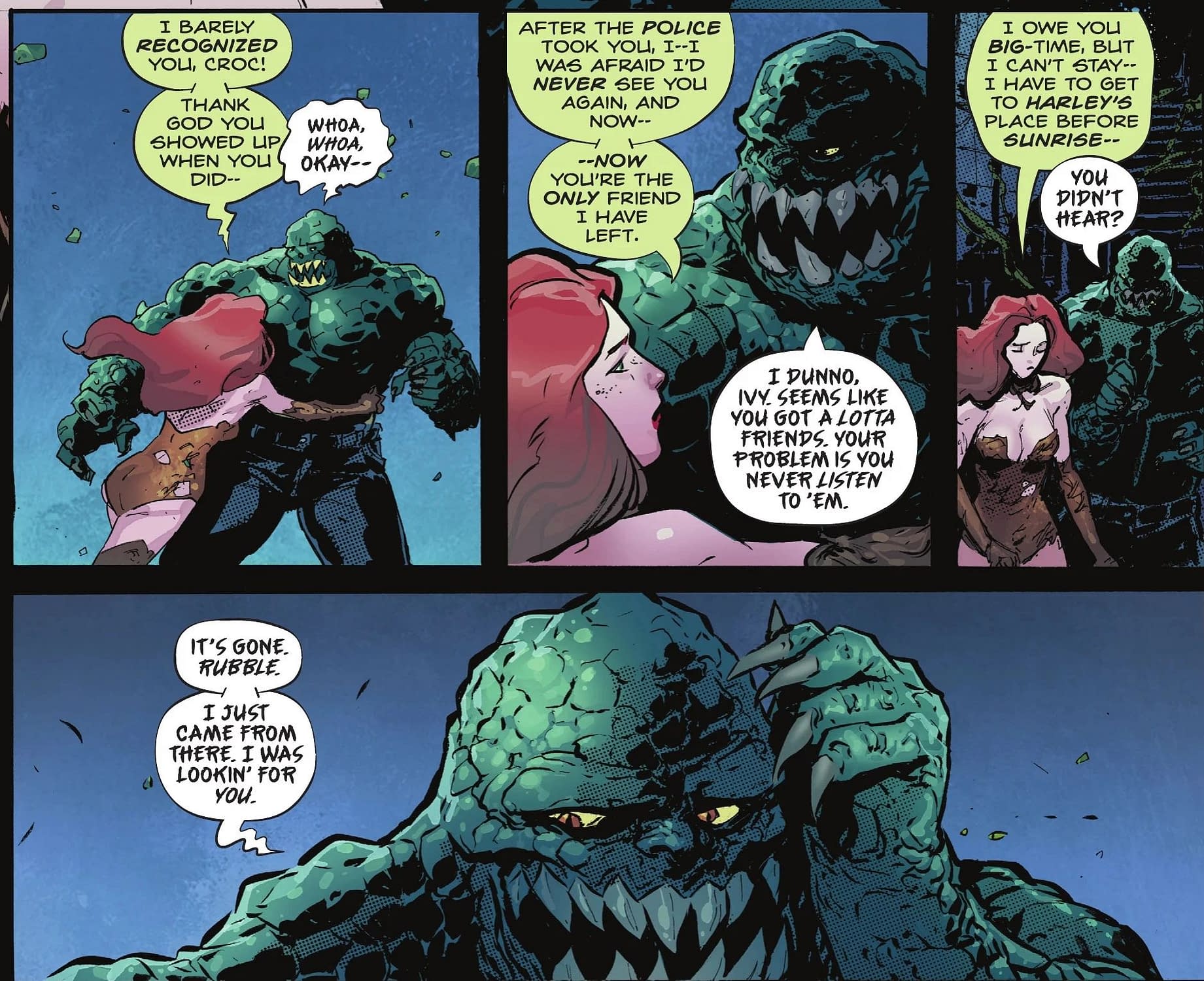 Bad Seeds: Vandal Savage, Croc, Poison Ivy & Harley Quinn (Spoilers)