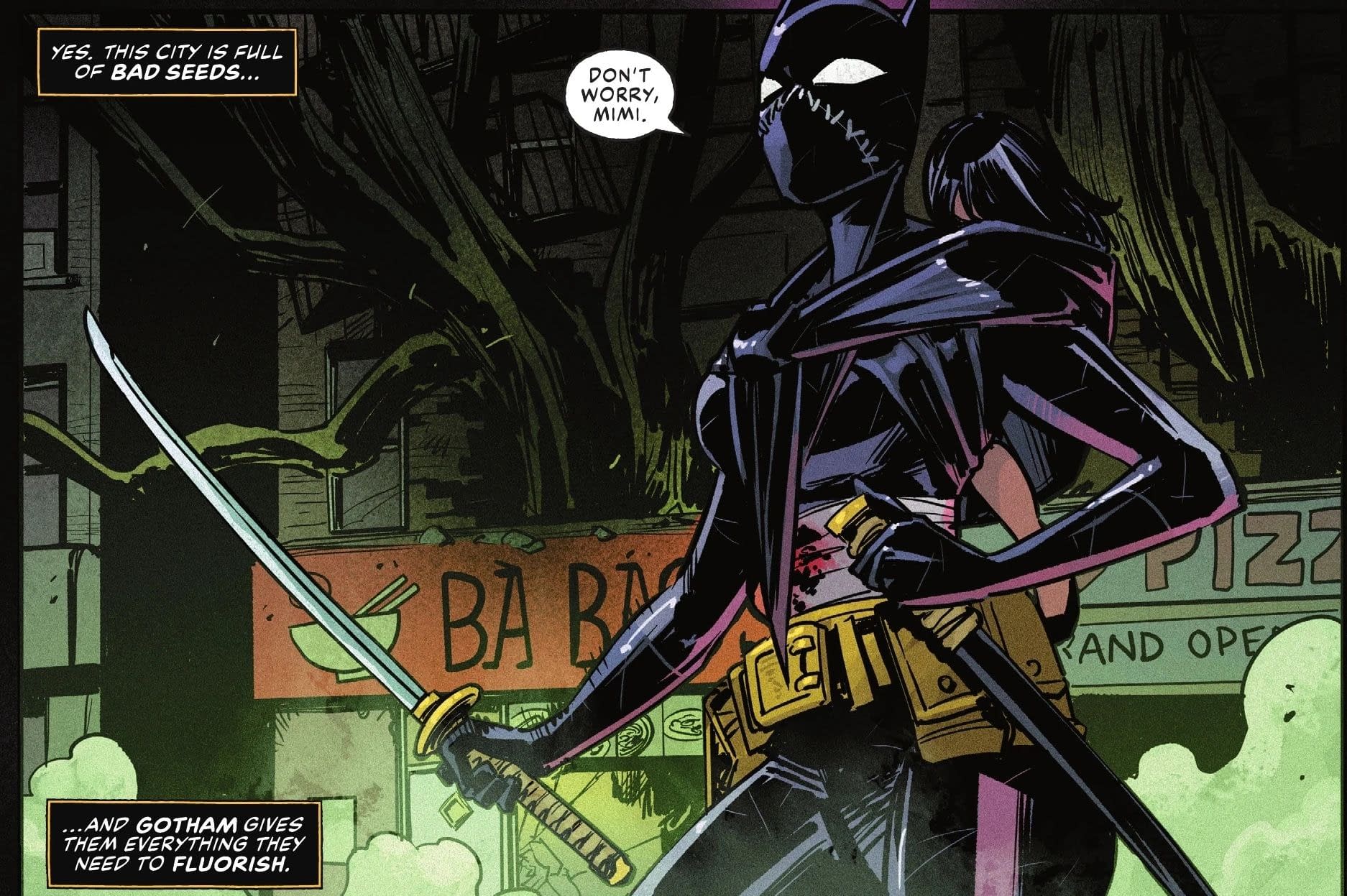 Batgirl #23 by Tate Brombal. Takeshi Miyazawa