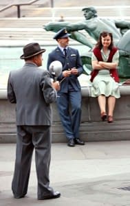 Captain America Films At Trafalgar Square