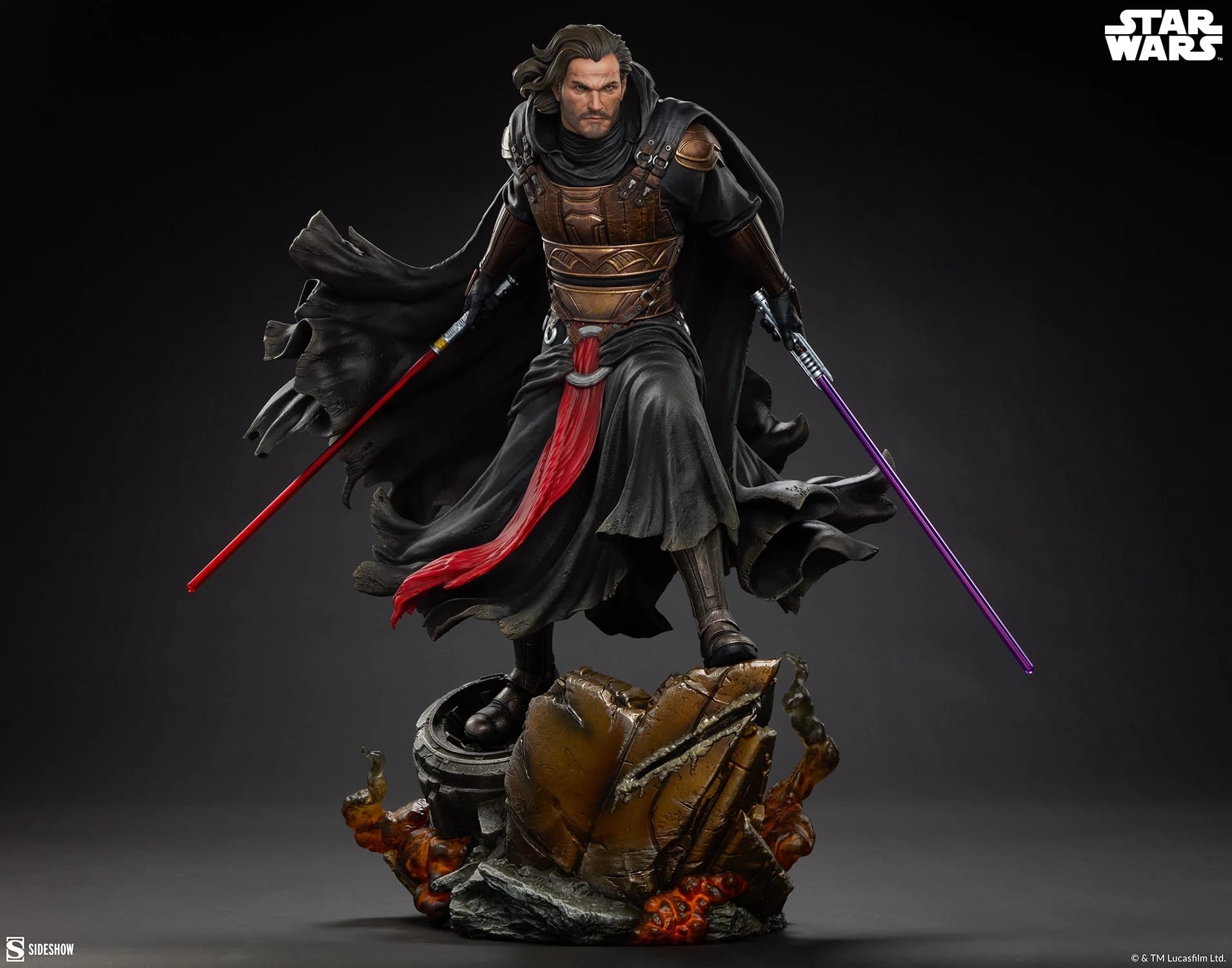 Darth Revan Takes Off His Helmet with New Star Wars Sideshow Statue