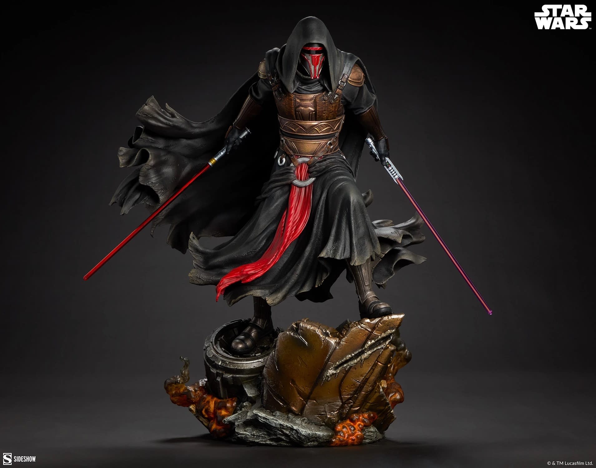 Darth Revan Takes Off His Helmet with New Star Wars Sideshow Statue