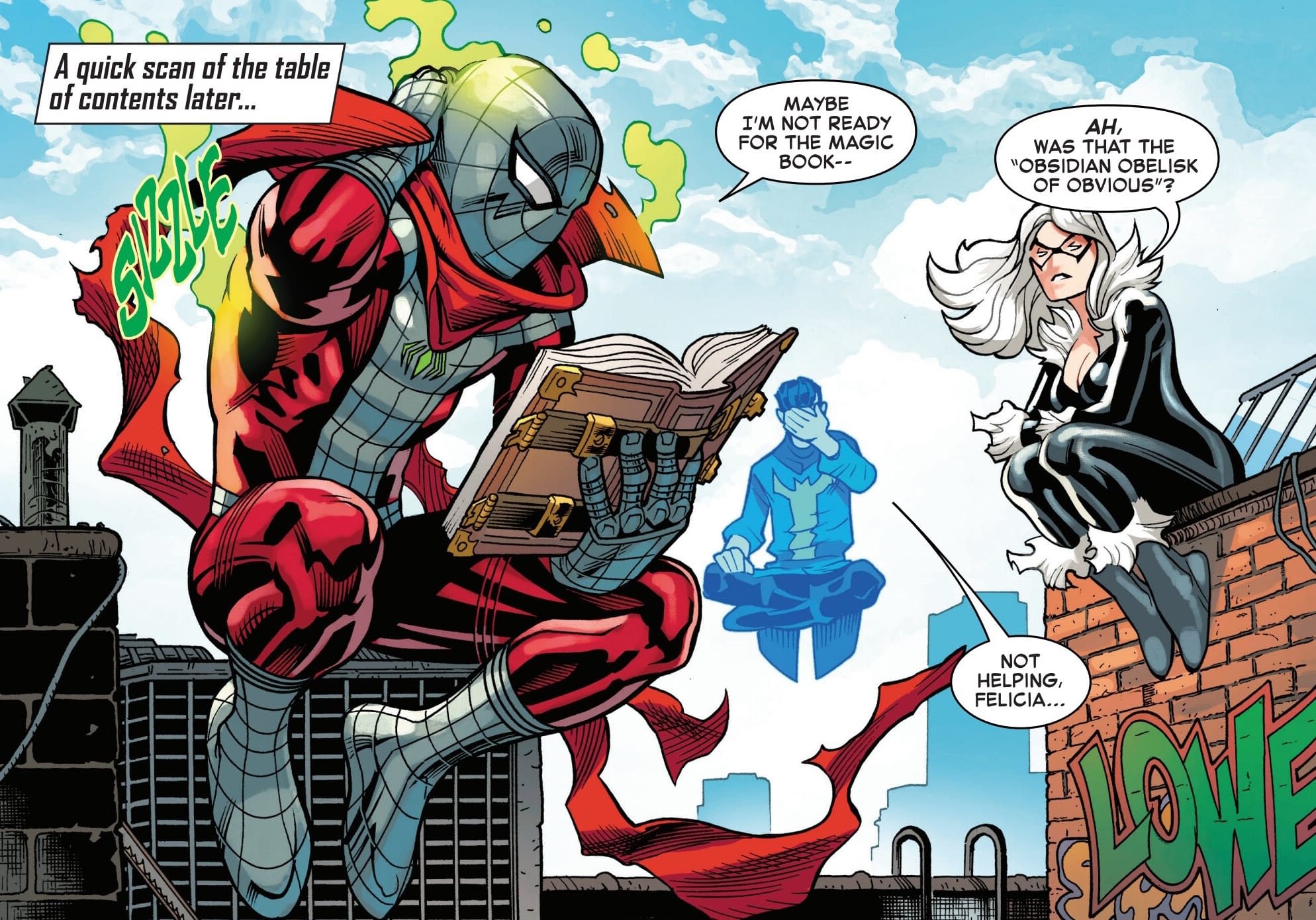 Peter Parker's 2024 "Bill And Ted Manouevre " In Amazing Spider-Man #28