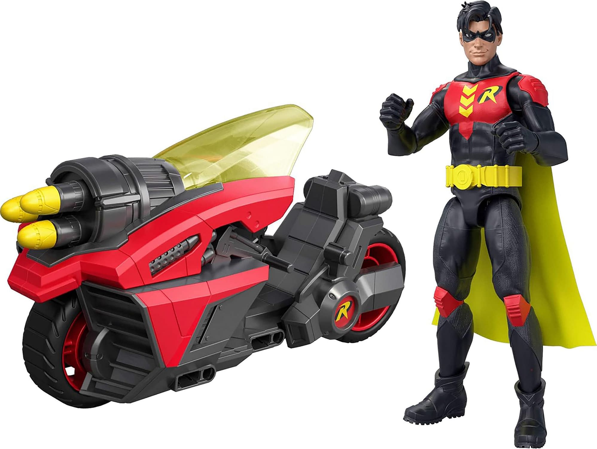 Robin Takes a Ride with New DC Comics Vehicle Set from Mattel