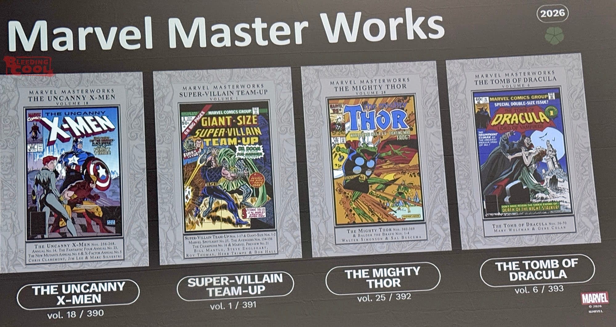 The First New Marvel Masterworks Books From Clover Press