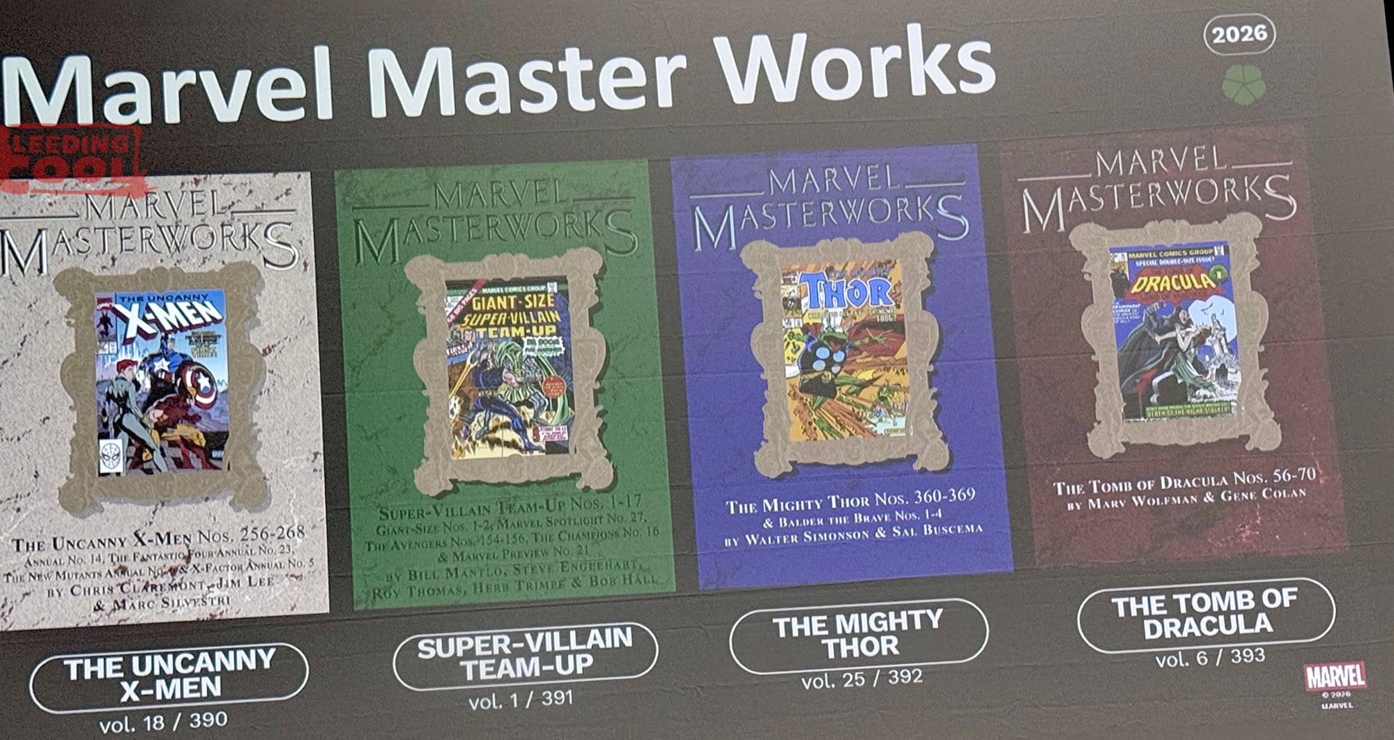 The First New Marvel Masterworks Books From Clover Press