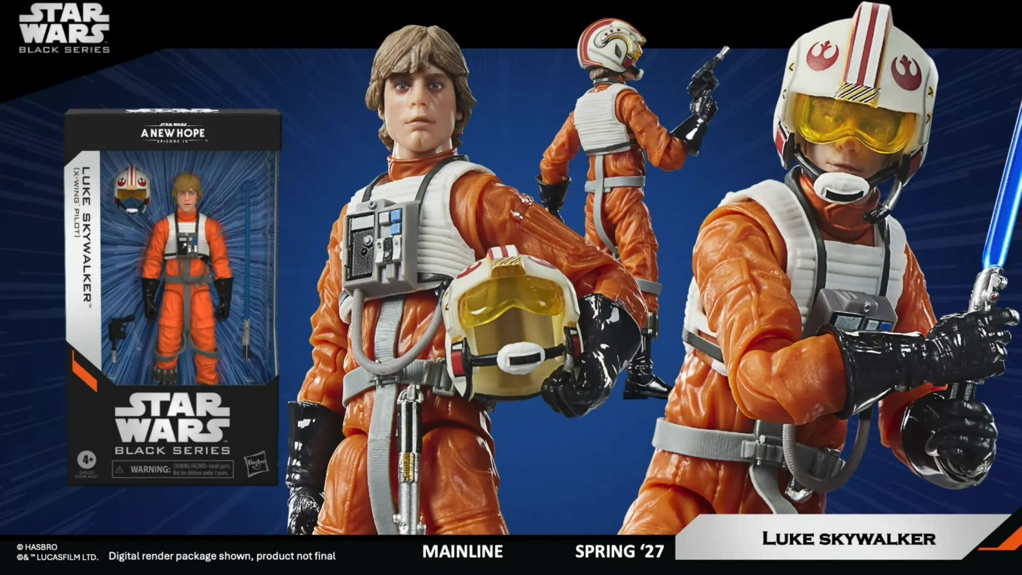 Spring Wing Launch Take Flight with Hasbro’s New Star Wars X-Wing Pilot Luke Skywalker