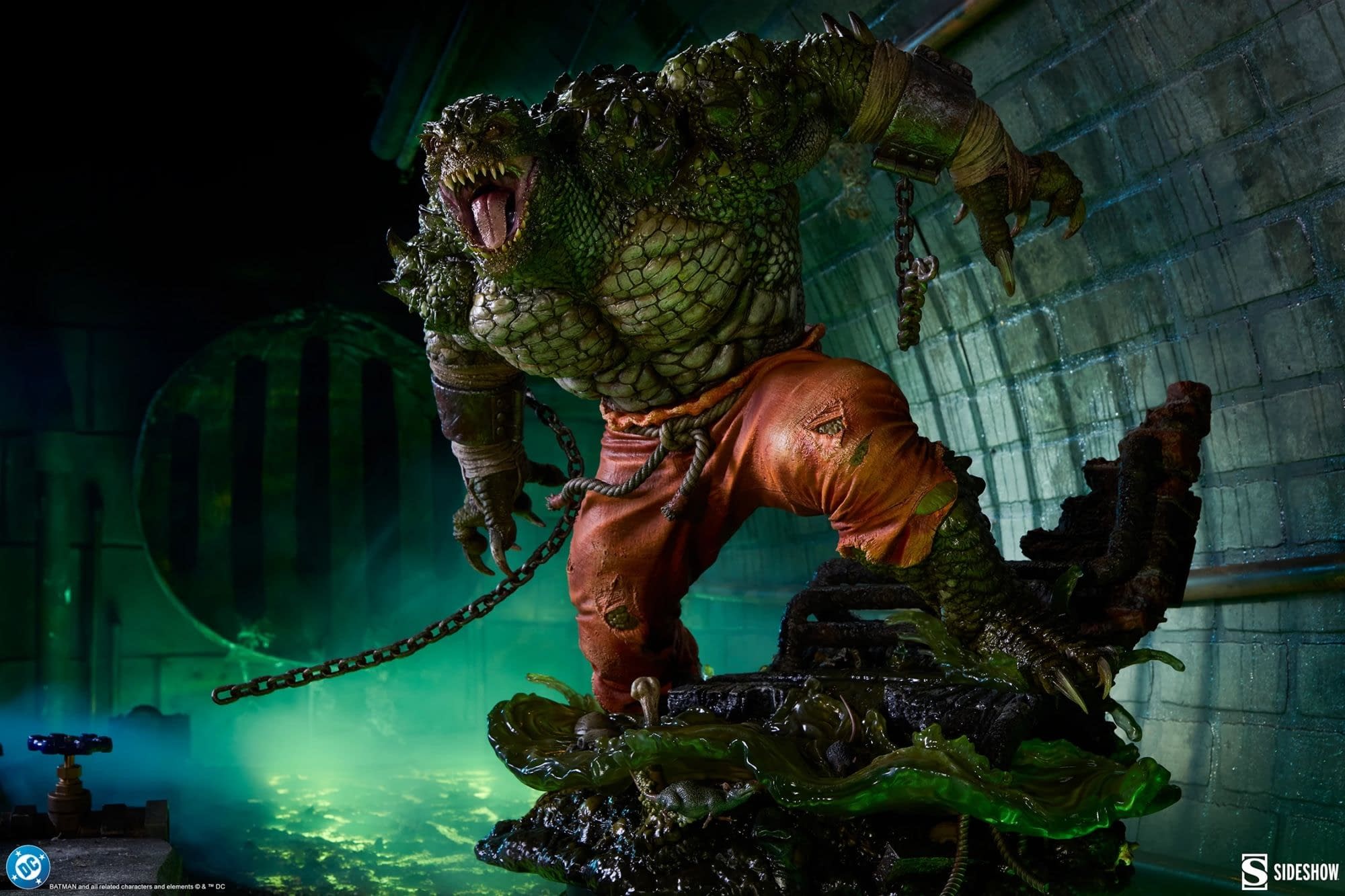 Sink Your Teeth Into's Sideshow's New DC Comics Killer Croc Statue